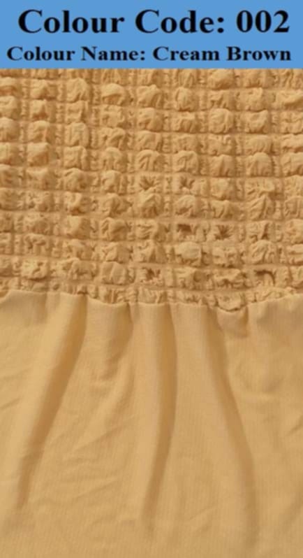 Turkey Solid Color Sofa Cover cream brown