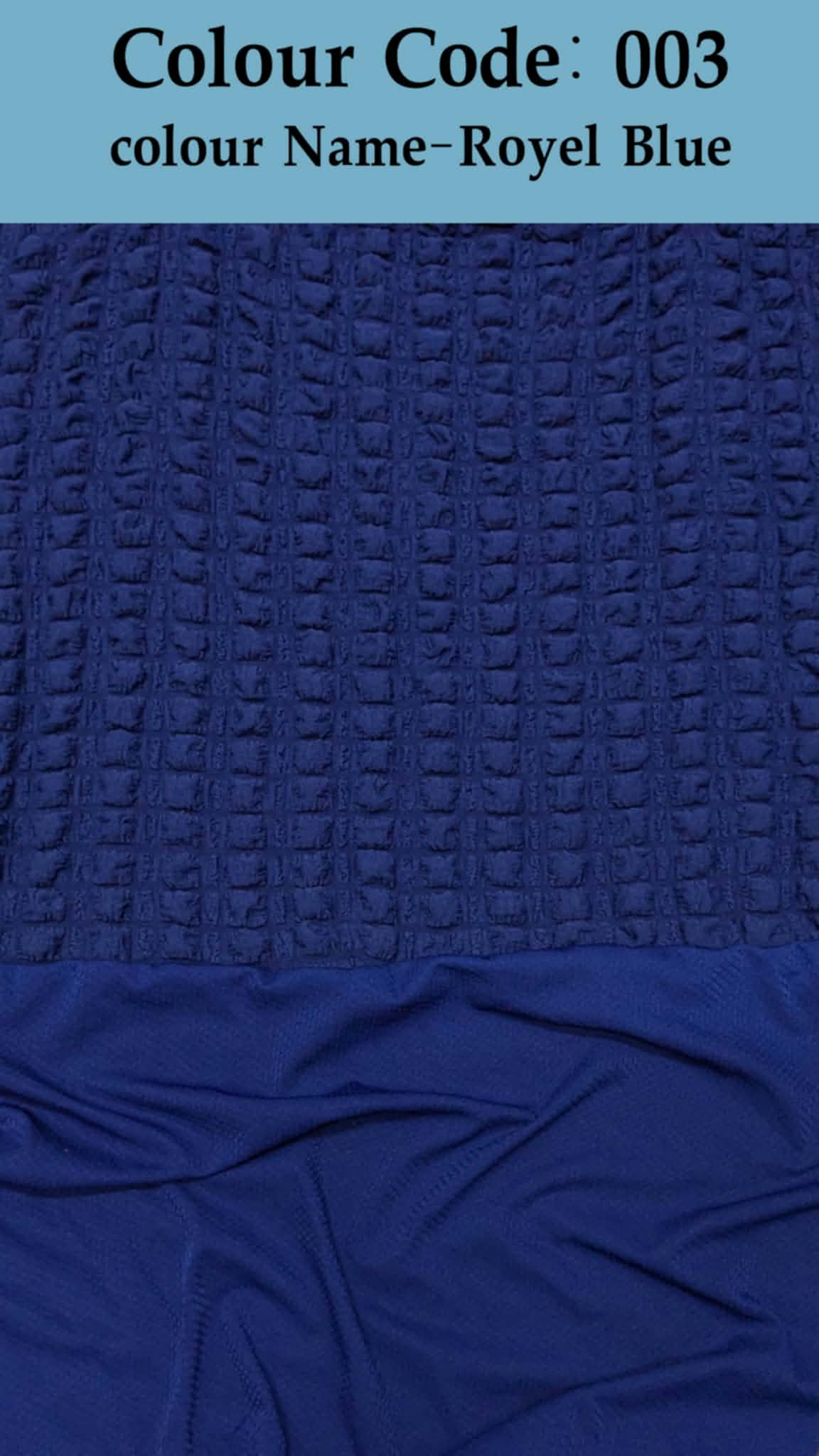 Turkey Solid Color Sofa Cover Royal Blue