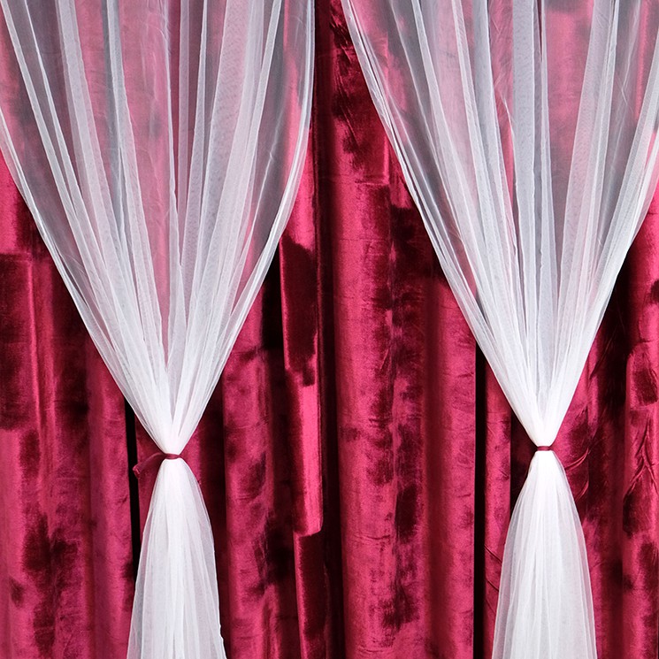 Premium Korean Velvet Curtain (Merun)